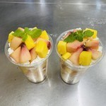 桃のロール：高級ふわふわロールケーキ専門店（狭山市）